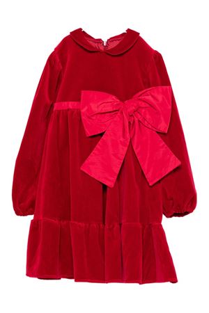 abito in velluto rosso LA STUPENDERIA KIDS | 1CCAB28V85.